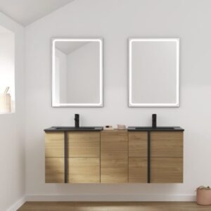 Royo Mirror 24"h X 32"w Noa Black