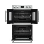 Forno Asti 30-Inch Double Electric Wall Oven with Upper French Doors in Stainless Steel, 7.36 cu. ft. Dual True Convection, 7,200W, Air Fry, Sous Vide, Self-Clean