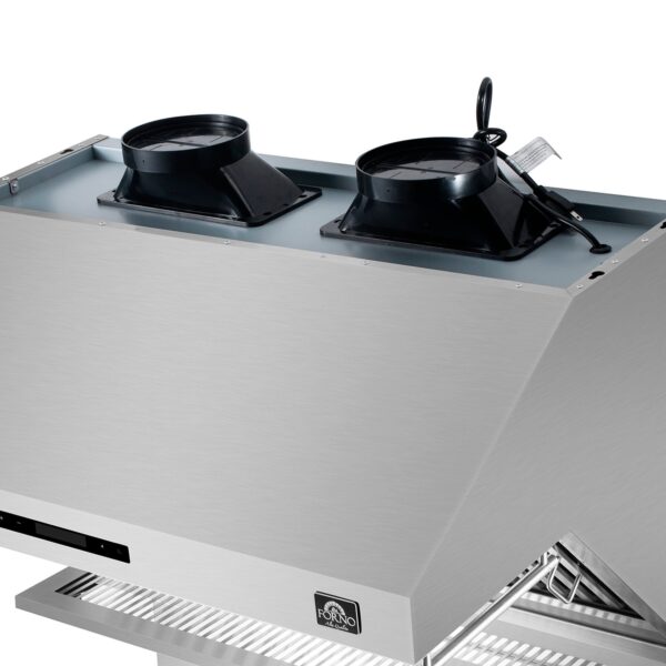 Forno Savona 36-Inch Wall Mount Range Hood, Baffle Filters, Backsplash Included