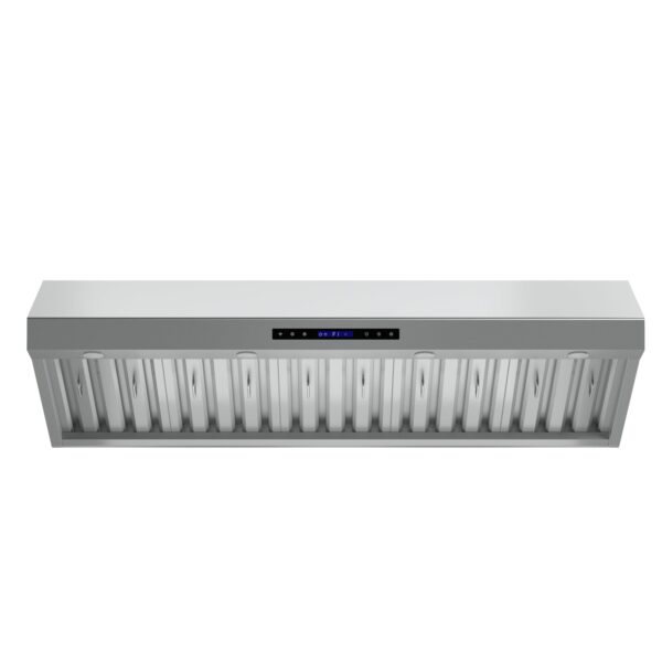 Forno Palazzo 60-Inch Wall Mounted Range Hood, Stainless Steel, Heavy Duty Baffle Filters, Remote Control