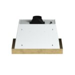 Forno Vittorio 36-Inch Wall Mount Range Hood, White with Antique Brass Trim, 424 CFM Airflow, Dishwasher-Safe Baffle Filters, Remote Control, 3-Speed Fan, Bright LED Lighting.