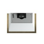Forno Vittorio 36-Inch Wall Mount Range Hood, White with Antique Brass Trim, 424 CFM Airflow, Dishwasher-Safe Baffle Filters, Remote Control, 3-Speed Fan, Bright LED Lighting.