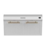 Forno Bari Espresso 30-Inch Under Cabinet Range Hood, White, 600 CFM, LED Lighting, Dishwasher-Safe Baffle Filters, 3-Speed Fan Control