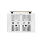 Forno Aria 36 Inch Wall-Mounted Range Hood in White