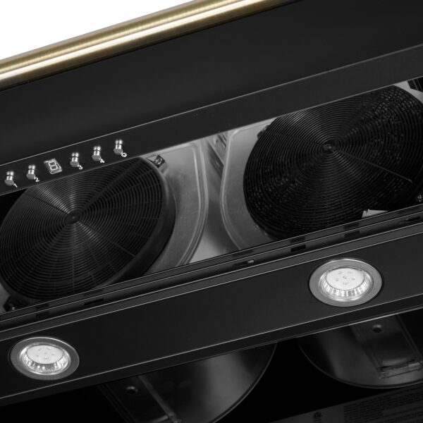 Forno Aria 60 Inch Wall-Mounted Range Hood in Black