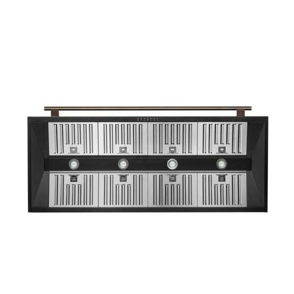 Forno Aria 60 Inch Wall-Mounted Range Hood in Black