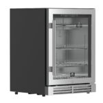Forno Asciutto 24-Inch Dry Aging Cabinet, Stainless Steel 304, 4.41 cu.ft, LED Lighting, Adjustable Shelves