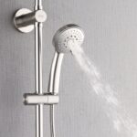 Forno Acqua AcquaSPA Retrofit Shower, Overhead Rainfall Shower, Handheld Shower Head, Body Jets, 6 Way Diverter, Brushed Nickel Finish, 1.8 GPM Flow Rate