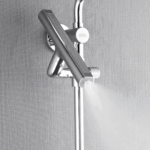 Forno Acqua AcquaFALL Shower, Polished Stainless Steel Finish, Overhead Rainfall Shower, Handheld Shower Head, Body Jets, 2.5 GPM Flow Rate