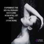 Forno Acqua AcquaFALL Shower, Polished Stainless Steel Finish, Overhead Rainfall Shower, Handheld Shower Head, Body Jets, 2.5 GPM Flow Rate