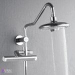 Forno Acqua AcquaFALL Shower, Polished Stainless Steel Finish, Overhead Rainfall Shower, 7 Way Diverter, Handheld Shower Head, Body Jets, 2.5 GPM Flow Rate