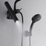 Forno Acqua AcquaFALL Mini 8 Inch Shower Head, Matte Black Finish, Overhead Rainfall Shower, Handheld Shower Head, Body Jets, 2.5 GPM Flow Rate