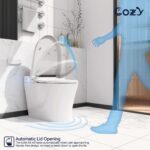 Smart Toilet, Auto Flush, Foot Sensor For Auto Seat, Instant Heat, Dryer, Side Knob, Night Light, Remote Control, Deodorizer, LS-STWH01
