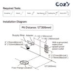 Smart Toilet, Auto Flush, Foot Sensor For Auto Seat, Instant Heat, Dryer, Side Knob, Night Light, Remote Control, Deodorizer, LS-STWH01