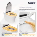 Smart Toilet, Auto Flush, Foot Sensor For Auto Seat, Instant Heat, Dryer, Side Knob, Night Light, Remote Control, Deodorizer, LS-STWH01