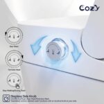 Smart Toilet, Auto Flush, Foot Sensor For Auto Seat, Instant Heat, Dryer, Side Knob, Night Light, Remote Control, Deodorizer, LS-STWH01