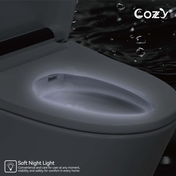 Smart Toilet, Auto Flush, Foot Sensor For Auto Seat, Instant Heat, Dryer, Side Knob, Night Light, Remote Control, Deodorizer, LS-STWH01