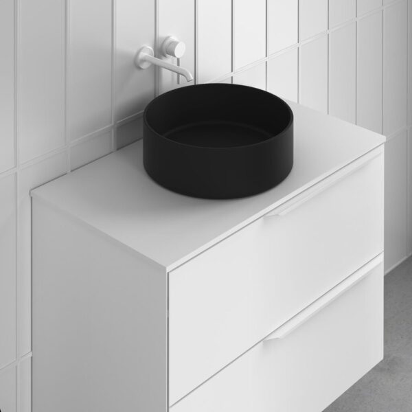 Royo Sun Ceramic Countertop Washbasin - Black
