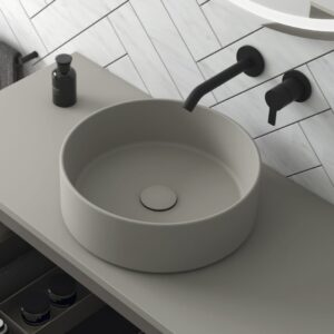 Royo Sun Ceramic Countertop Washbasin - Sand