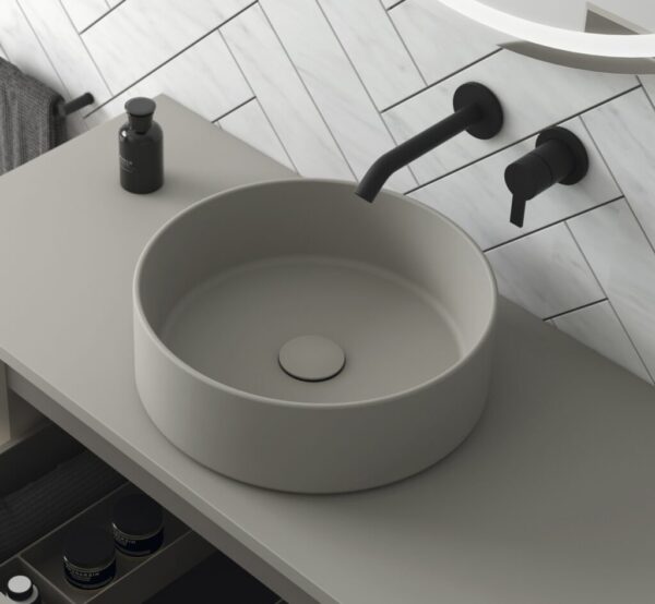 Royo Sun Ceramic Countertop Washbasin - Sand