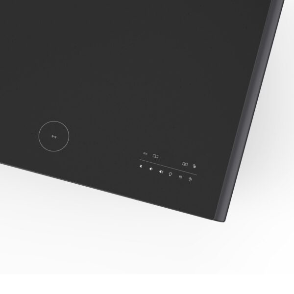 Forno Evoluto Tavolo 51-Inch Black Smart Coffee Table – Dual Refrigerator Drawers, Bluetooth 5.0 Audio, Wireless Charging & RGB Ambient Light