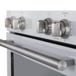Forno Vomero 30-Inch Double Wall Oven, White, 10 cu.ft Total Capacity, 7100W Convection, Mechanical Controls, Manuel Steam Clean