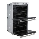 Forno Vomero 30-Inch Double Wall Oven, White, 10 cu.ft Total Capacity, 7100W Convection, Mechanical Controls, Manuel Steam Clean