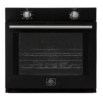 Forno Vomero 30-Inch Wall Oven, Black, 5 cu.ft Capacity, 3550 Watts Convection, Mechanical Controls, Manuel Steam Clean