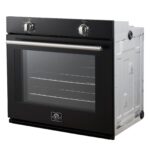 Forno Vomero 30-Inch Wall Oven, Black, 5 cu.ft Capacity, 3550 Watts Convection, Mechanical Controls, Manuel Steam Clean