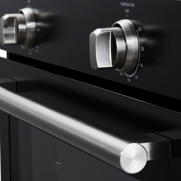 Forno Vomero 30-Inch Wall Oven, Black, 5 cu.ft Capacity, 3550 Watts Convection, Mechanical Controls, Manuel Steam Clean