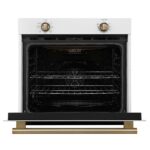 Forno Vomero 30-Inch Wall Oven, White, 5 cu.ft Capacity, 3550 Watts Convection, Mechanical Controls, Manuel Steam Clean
