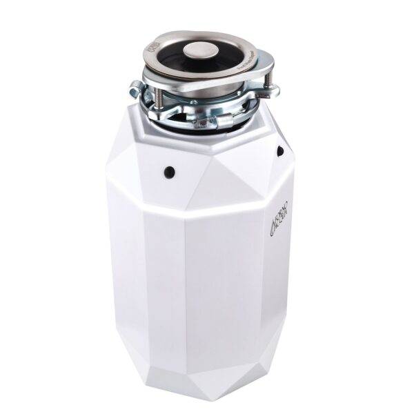 FORNO ACQUA BrightDIAMOND Moonstone 1HP Super Quiet Garbage Disposal Corded with Motion Sensor Cabinet Light & Pre-Wired Air Switch