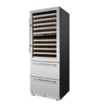 Forno Celano 30-Inch Triple Zone Wine and Beverage Cooler, 21.3 cu.ft, Stainless Steel