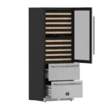 Forno Celano 30-Inch Triple Zone Wine and Beverage Cooler, 21.3 cu.ft, Stainless Steel