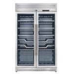 FORNO Abruzzo 48-Inch Dual Zone Wine Cellar, 102 Bottles, 24 cu. ft., Clear Acrylic Holders & Stainless Trim Shelves