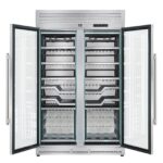 FORNO Abruzzo 48-Inch Dual Zone Wine Cellar, 102 Bottles, 24 cu. ft., Clear Acrylic Holders & Stainless Trim Shelves