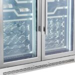 FORNO Abruzzo 48-Inch Dual Zone Wine Cellar, 102 Bottles, 24 cu. ft., Clear Acrylic Holders & Stainless Trim Shelves