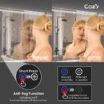 28" x 36" LED Bathroom Vanity Mirror – Wall-Mounted, Dimmable, Anti-Fog, Tempered Glas