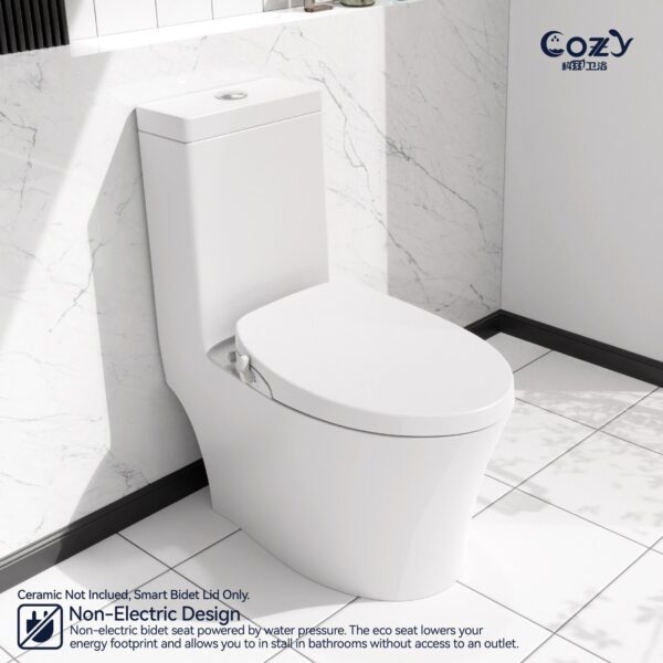 No-electric model, Silent and Soft Close Seat. Antibacterial Seat(No Electric)