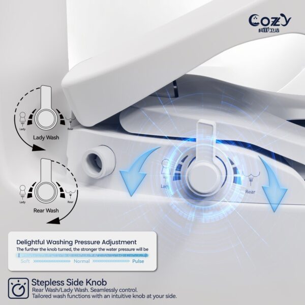 No-electric model, Silent and Soft Close Seat. Antibacterial Seat(No Electric)