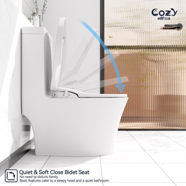 No-electric model, Silent and Soft Close Seat. Antibacterial Seat(No Electric)