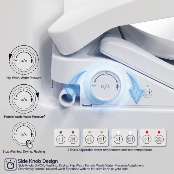 COZY Smart Bidet Seat | Auto Lid, Occupancy Sensor & Remote Control