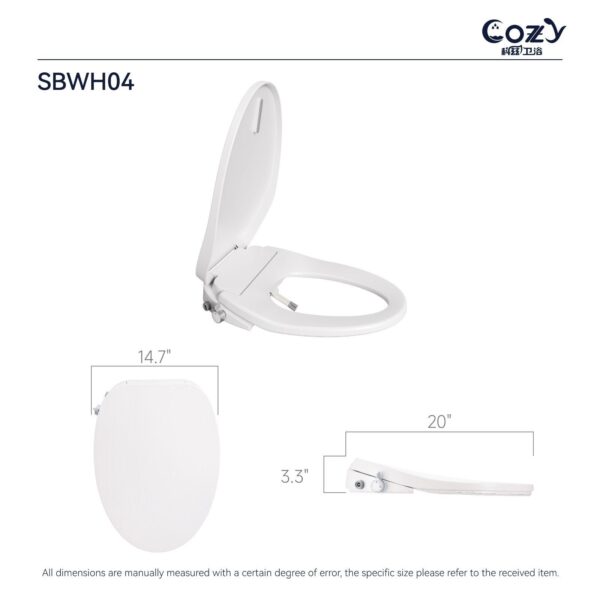 COZY Smart Bidet Seat | Heated, Front & Rear Wash, Deodorizer