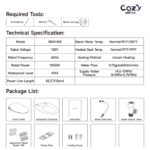 COZY Smart Bidet Seat | Heated, Front & Rear Wash, Deodorizer