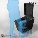 COZY Square Smart Toilet | Foot Sensor, Auto Flush, Tankless & Instant Heat