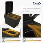 COZY Square Smart Toilet | Foot Sensor, Auto Flush, Tankless & Instant Heat