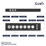COZY Square Smart Toilet | Foot Sensor, Auto Flush, Tankless & Instant Heat