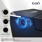 COZY Square Smart Toilet | Foot Sensor, Auto Flush, Tankless & Instant Heat