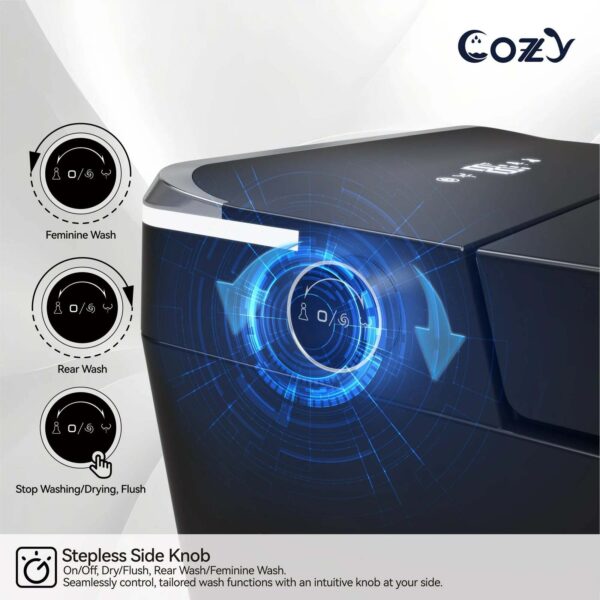 COZY Square Smart Toilet | Foot Sensor, Auto Flush, Tankless & Instant Heat