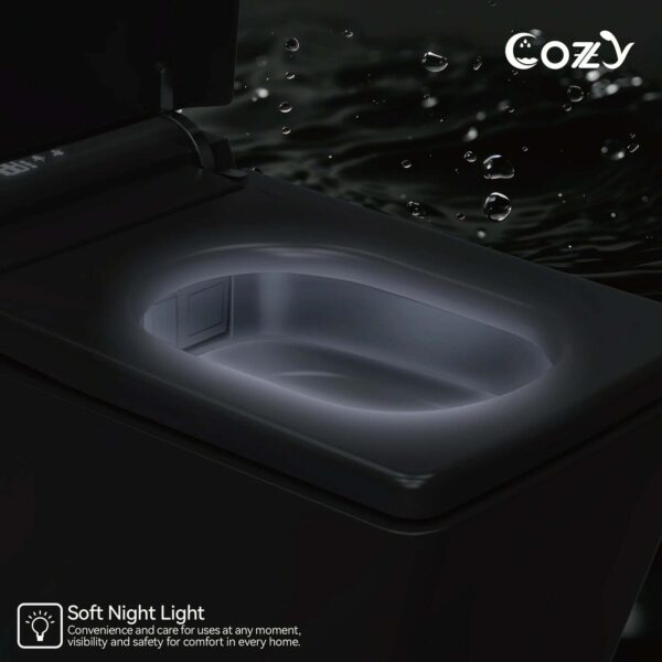 COZY Square Smart Toilet | Foot Sensor, Auto Flush, Tankless & Instant Heat